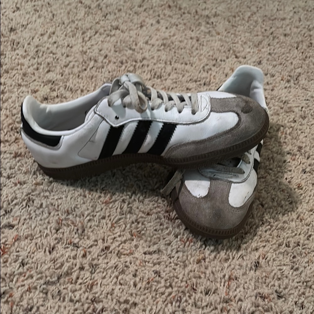 Adidas White and Black Sneakers Classic Design